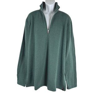 Banana Republic Polartec Half Zip Pullover Mens 2XLT Green Solid‎ NWT TP-3533